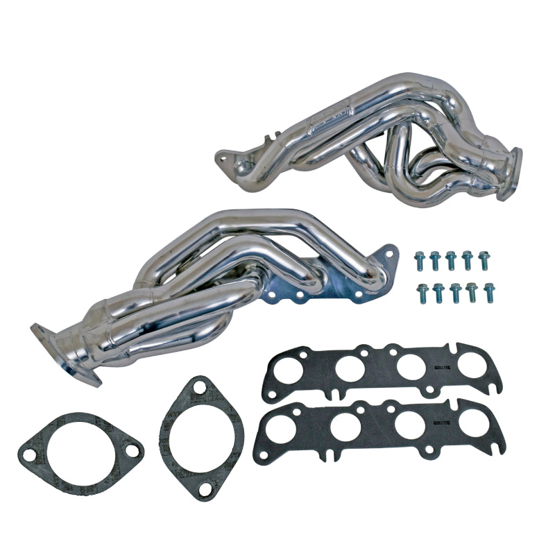 BBK 11-14 Mustang GT Shorty Tuned Length Exhaust Headers - 1-5/8 Silver Ceramic - DTX Performance