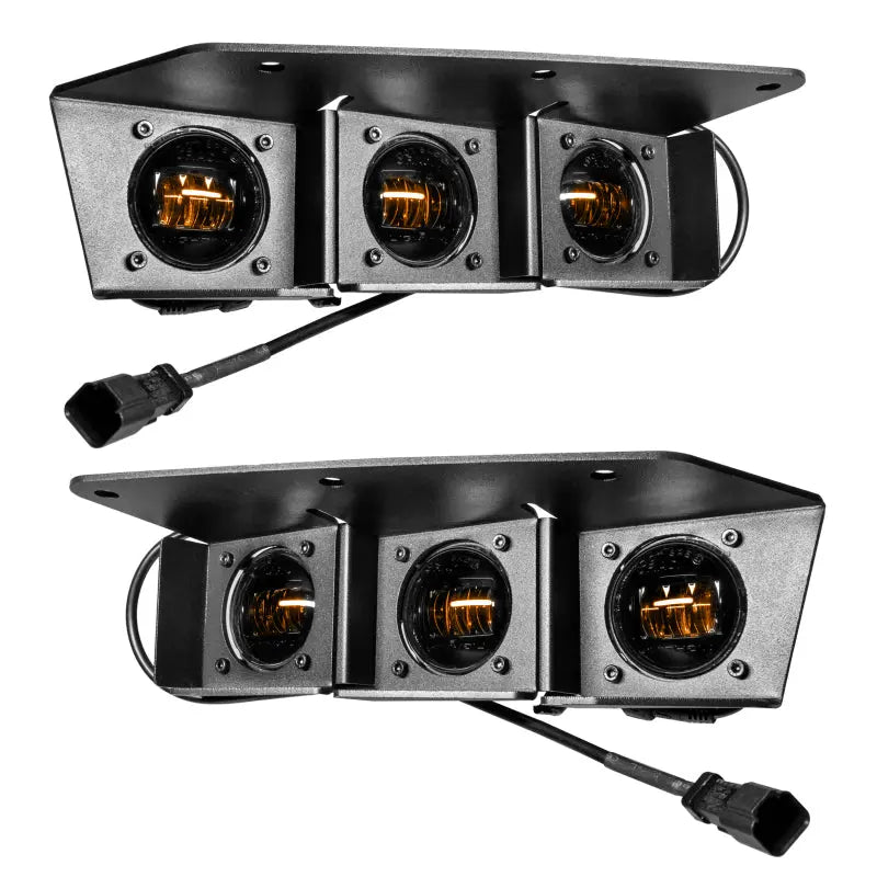 Oracle High 21-22 Ford Bronco Triple LED Fog Light kit for Steel Bumper - DTX Performance