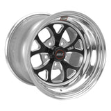 Weld S76 15x9.33 / 5x4.75 BP / 4.5in. BS Black Wheel (Low Pad) - Non-Beadlock