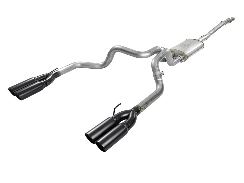 aFe Vulcan Series 3in 304 SS Exhaust Cat-Back w/ Black Tips 2019 GM Silverado/Sierra 1500 V8-5.3L - DTX Performance