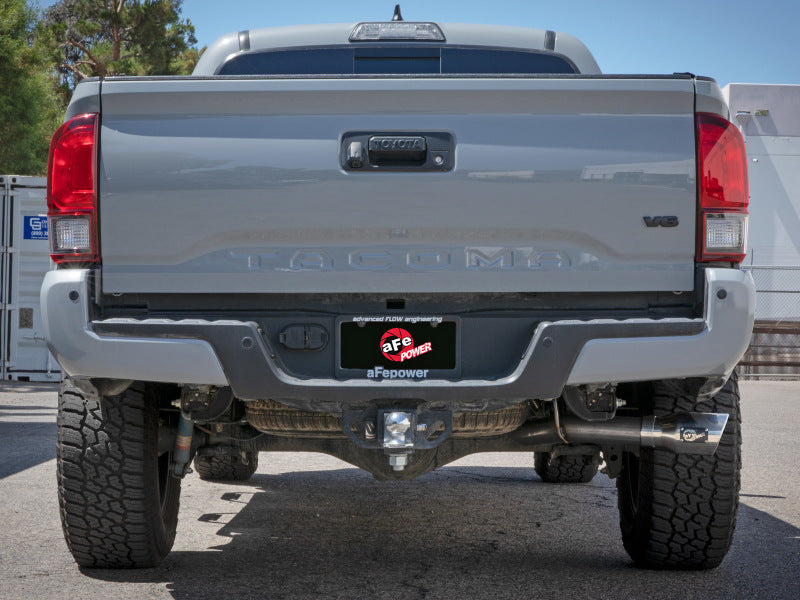 aFe 16-22 Toyota Tacoma Apollo GT Series 2.5in. - 3in. 409 SS Cat-Back Exhaust w/ Polished Tip - DTX Performance