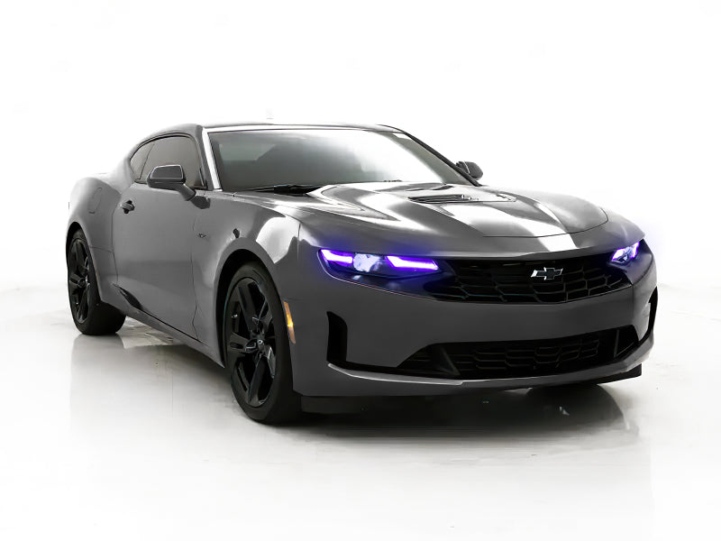 Oracle 19-21 Chevy Camaro LS/LT RGB+A Headlight DRL Upgrade Kit - ColorSHIFT w/ Simple Controller - DTX Performance