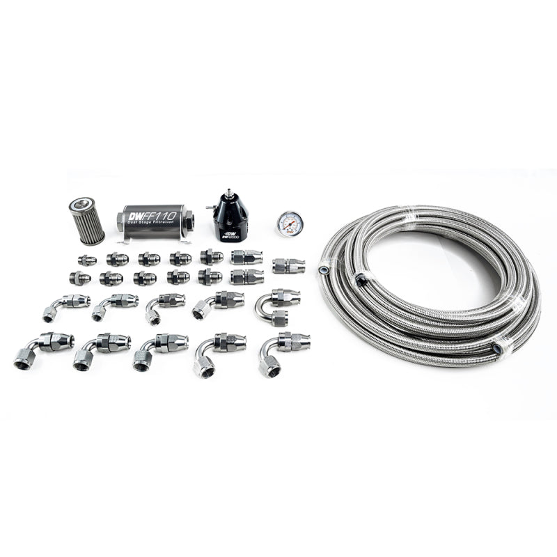 DeatschWerks 11-19 Ford Mustang X2 Series -10AN PTFE Plumbing Kit - DTX Performance