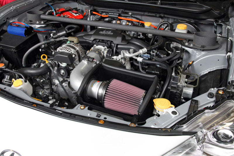 K&N 13 Subaru BRZ 2.0L / 13 Scion FR-S 2.0L Silver 69 Series Typhoon Intake - DTX Performance