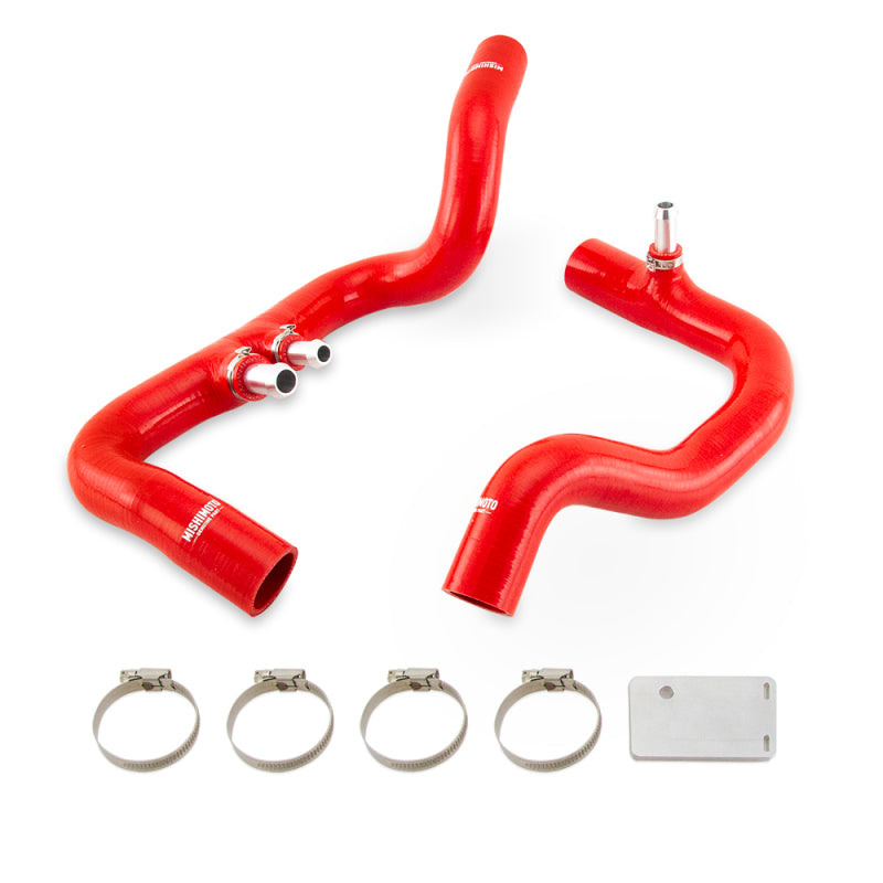 Mishimoto 2018+ Jeep Wrangler JL / Gladiator JT 3.6L AT Red Silicone Radiator Coolant Hose Kit - DTX Performance