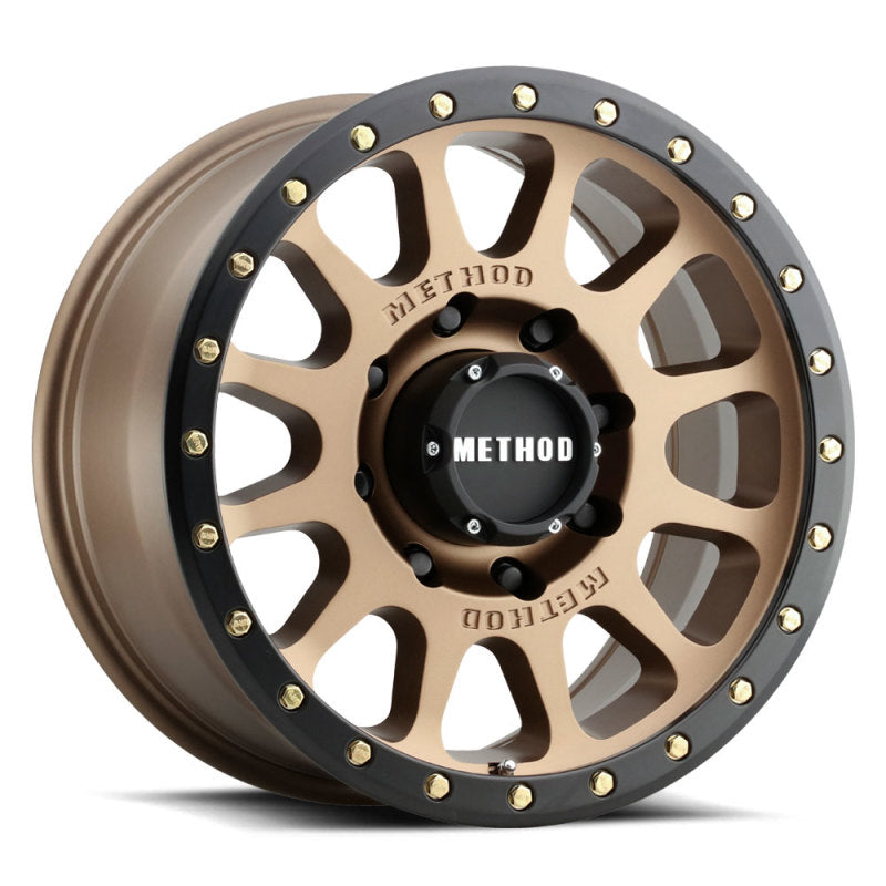 Method MR305 NV HD 18x9 +18mm Offset 8x6.5 130.81mm CB Method Bronze/Black Street Loc Wheel - DTX Performance