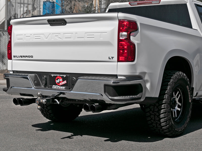 aFe Vulcan Series 3in-2-1/2in 304 SS Cat-Back 2019 GM Silverado / Sierra 1500 V8-5.3L w/ Black Tips - DTX Performance