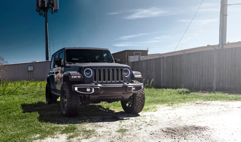 Oracle Jeep Wrangler JL/JT 7in. High Powered LED Headlights (Pair) - ColorSHIFT w/ BC1 Controller - DTX Performance