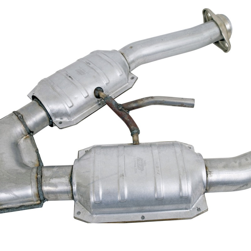 BBK 94-95 Mustang 5.0 Short Mid X Pipe With Catalytic Converters 2-1/2 For BBK Long Tube Headers - DTX Performance