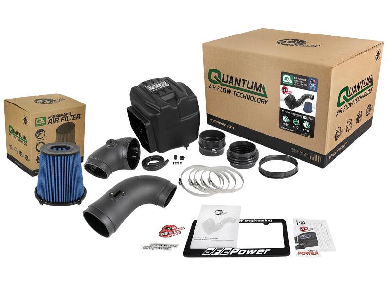 aFe Quantum Pro 5R Cold Air Intake System 08-10 GM/Chevy Duramax V8-6.6L LMM - Oiled - DTX Performance