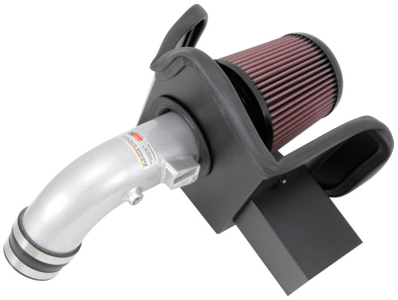 K&N 69 Series Typhoon Performance Intake Kit - Silver for 13-14 Nissan Altima 2.5L L4 - DTX Performance