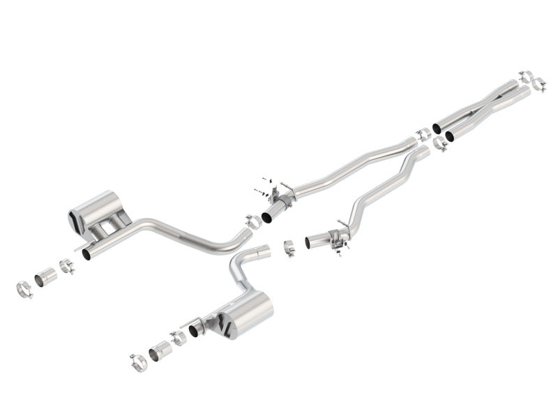 Borla 2015 Dodge Challenger SRT/392 Hemi 6.4L V8 ATAK Catback Exhaust w/ Valves Factory Bezel - DTX Performance