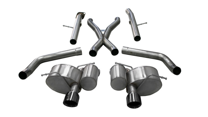 Corsa 12-20 Jeep Grand Cherokee SRT 2.75in Dual Rear Xtreme Cat-Back Exhaust - Black PVD Tip Finish - DTX Performance