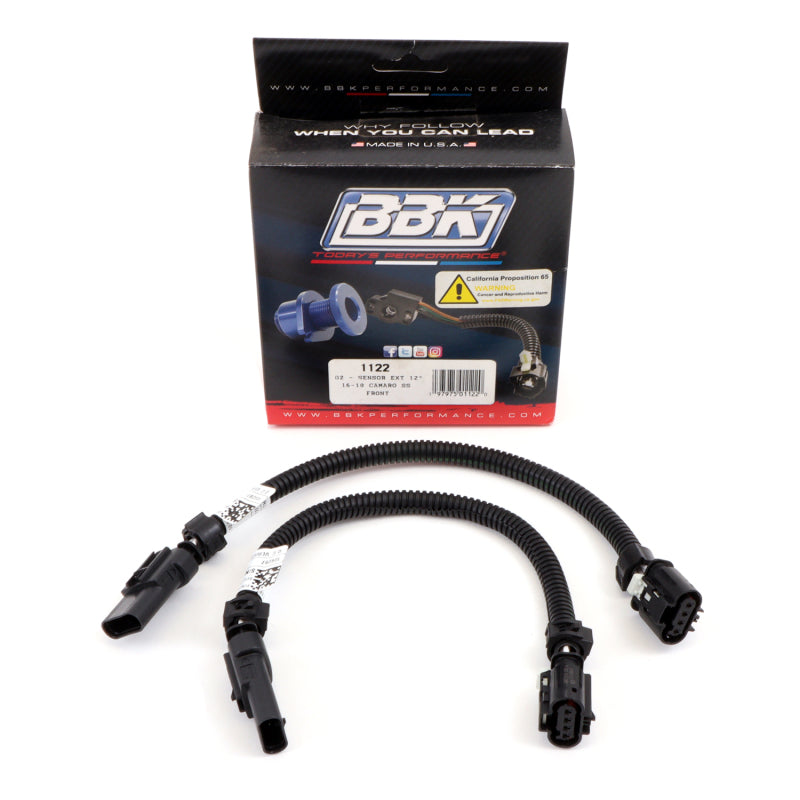 BBK 16-20 GM Camaro 6.2L SS Manual Trans O2 Sensor Wire Harness Extensions (Front) - DTX Performance