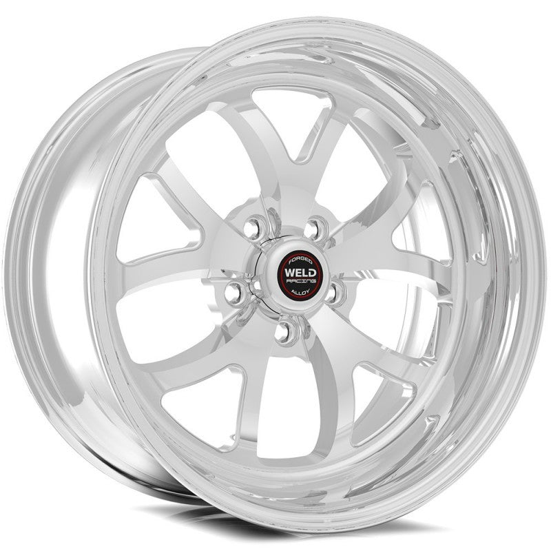 Weld S76 15x9 / 5x4.5 BP / 6.5in. BS Polished Wheel (Medium Pad) - Black Single Beadlock MT - DTX Performance