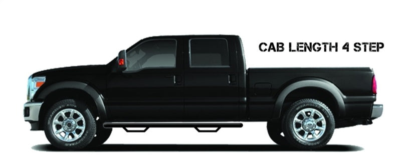 N-Fab Nerf Step 2017 Ford F-250/350 Super Duty Crew Cab - Tex. Black - Cab Length - 3in - DTX Performance