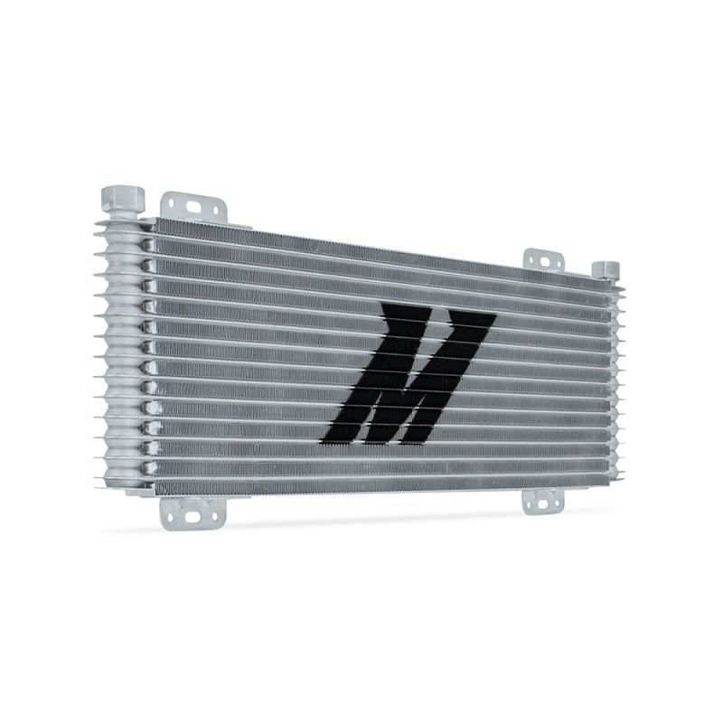 Mishimoto 13-Row Stacked Plate Transmission Cooler - Silver - DTX Performance