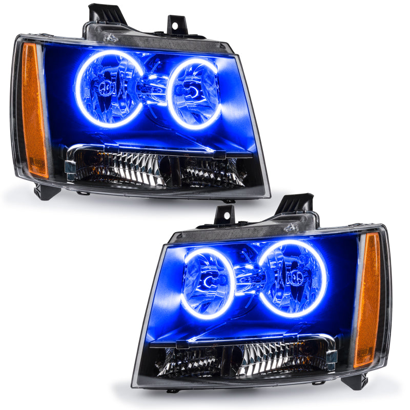 Oracle Lighting 07-14 Chevrolet Tahoe Pre-Assembled LED Halo Headlights -Blue - DTX Performance