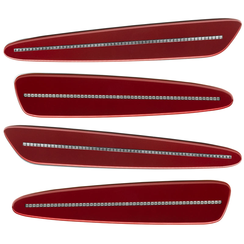 Oracle 05-13 Chevrolet Corvette C6 Concept Sidemarker Set - Clear - Magnetic Red (86U) - DTX Performance