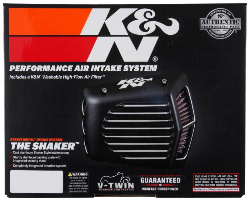 K&N Street Metal Intake System Shaker for 2017 Harley Davidson Touring - DTX Performance