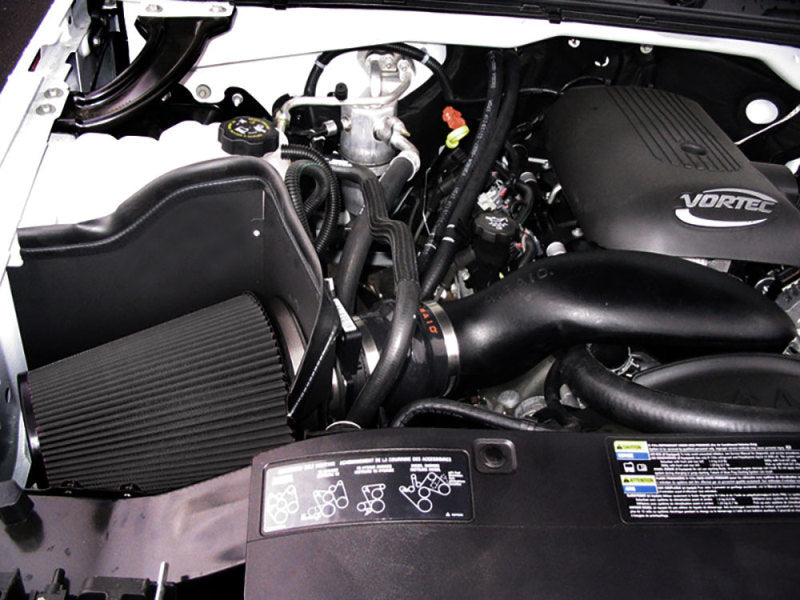 Airaid 2006 Chevy 4.8/5.3/6.0 (w/ Elec Fan/High Hood) CAD Intake System w/ Tube (Dry / Black Media) - DTX Performance