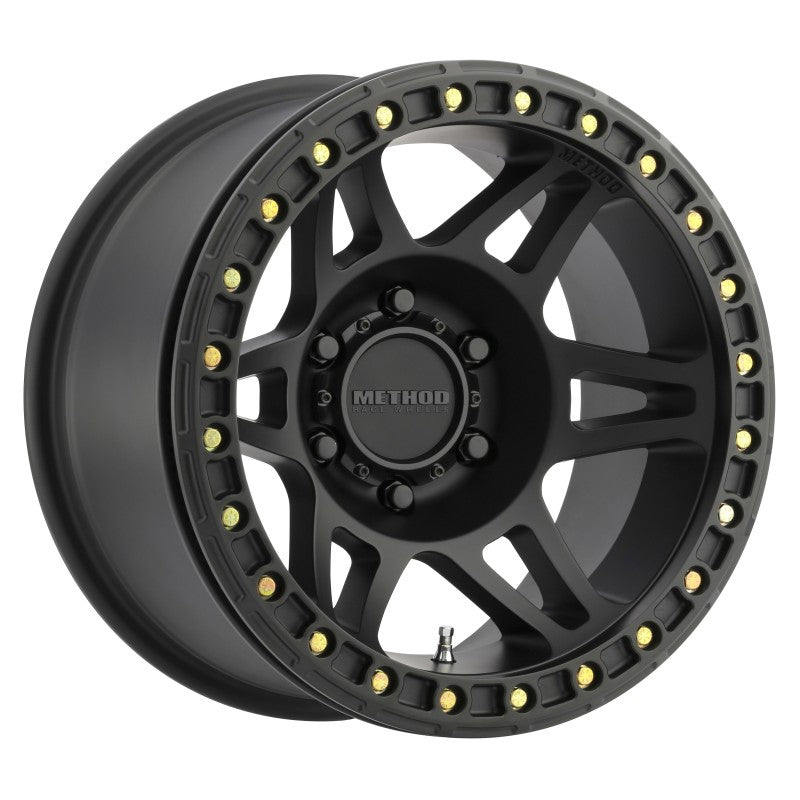 Method MR106 Beadlock 17x9 -44mm Offset 5x5 71.5mm CB Matte Black w/BH-H24125 Wheel - DTX Performance