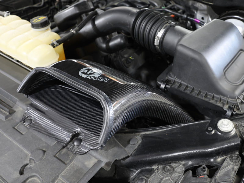 aFe Quantum Cold Air Intake System Scoop 18-20 Ford F150 EcoBoost V6-3.5L/2.7L - Carbon Fiber - DTX Performance