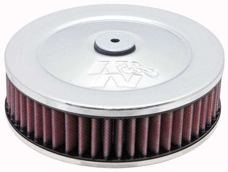 K&N 2-5/8in Flange 7in Diameter 3in Height Round Air Filter Assembly w/ Vent - DTX Performance