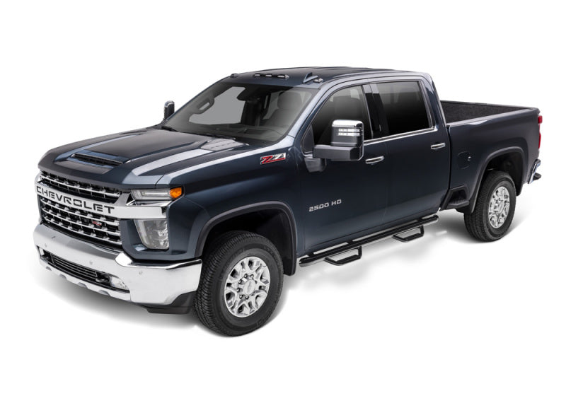 N-Fab Nerf Step 2019 Chevy/GMC 1500 Crew Cab - Cab Length Gloss - Black - 3in - DTX Performance