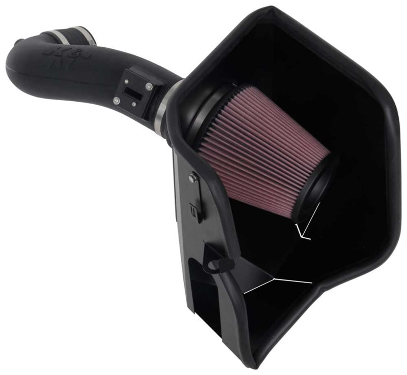 K&N 2019+ Chevrolet 1500 5.3L / 6.2L V8 F/I Aircharger Performance Intake System - DTX Performance