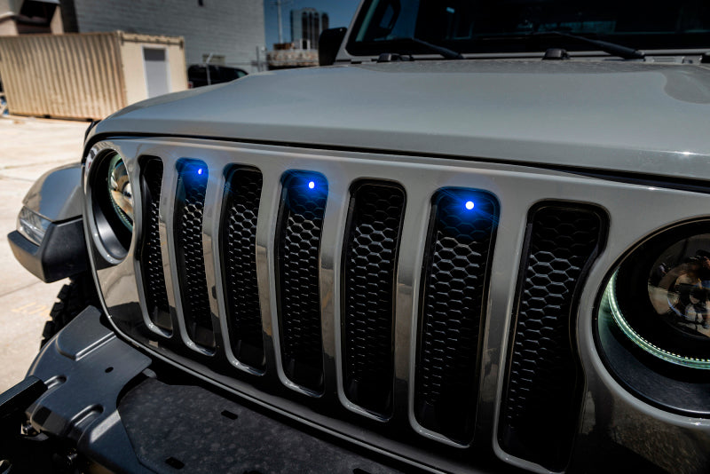 Oracle Pre-Runner Style LED Grille Kit for Jeep Wrangler JL - Blue - DTX Performance