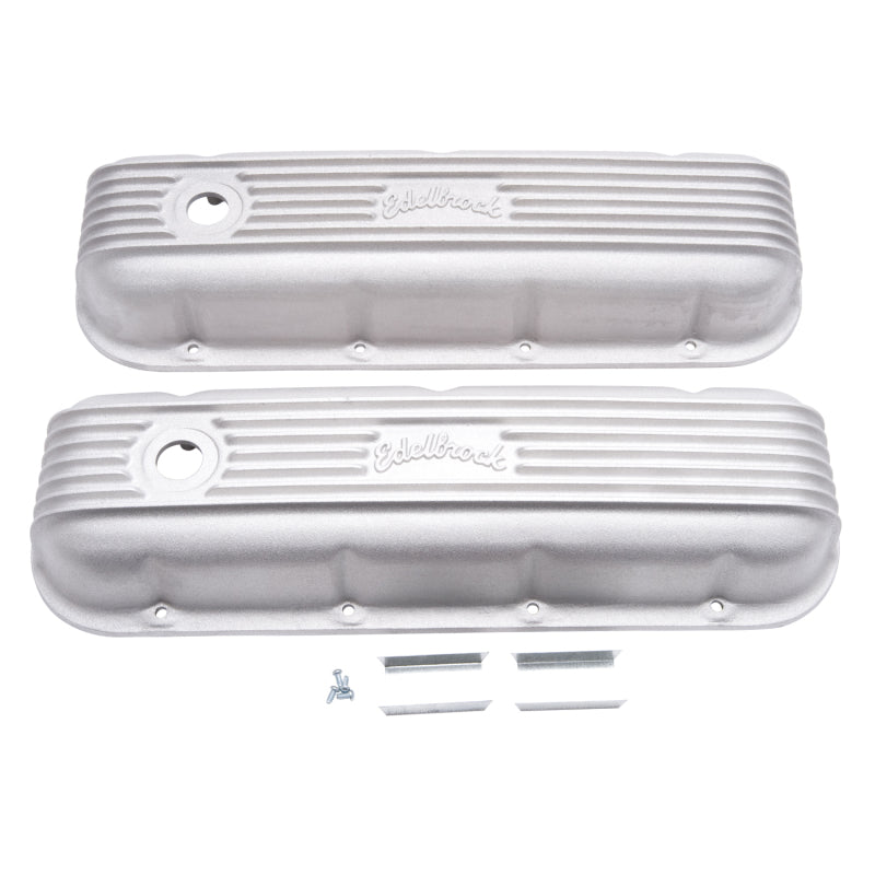 Edelbrock Valve Cover Classic Series Chevrolet 1965 and Later 396-502 V8 Satin - DTX Performance