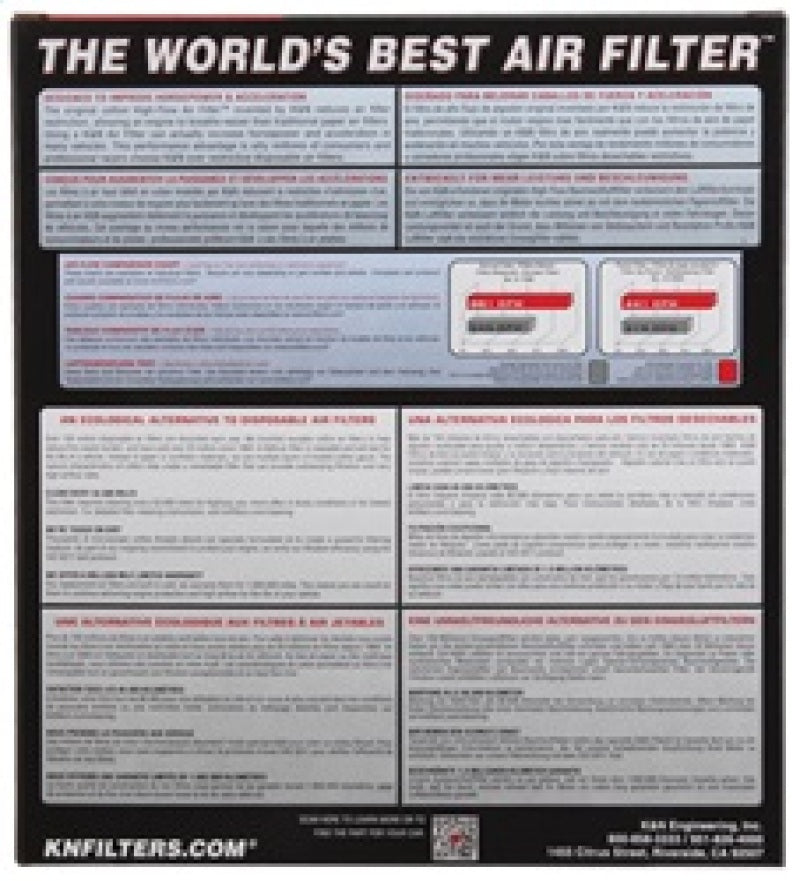 K&N Replacement Air Filter CADILLAC CTS/CTS-V 3.6L-V6; 2008 - DTX Performance