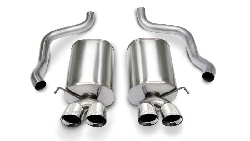 Corsa 05-08 Chevrolet Corvette C6 6.0L V8 Polished Sport Axle-Back Exhaust - DTX Performance