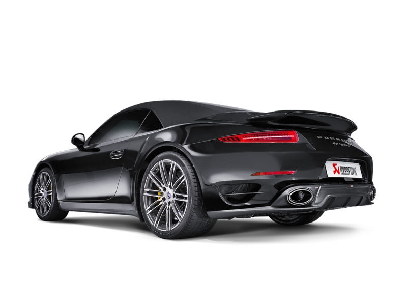 Akrapovic 14-15 Porsche 911 Turbo/Turbo S (991) Slip-On Line (Titanium) w/ Carbon Titanium Tips - DTX Performance