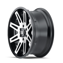 Load image into Gallery viewer, ION Type 142 17x9 / 5x127 BP / -12mm Offset / 78.1mm Hub Black/Machined Wheel - DTX Performance