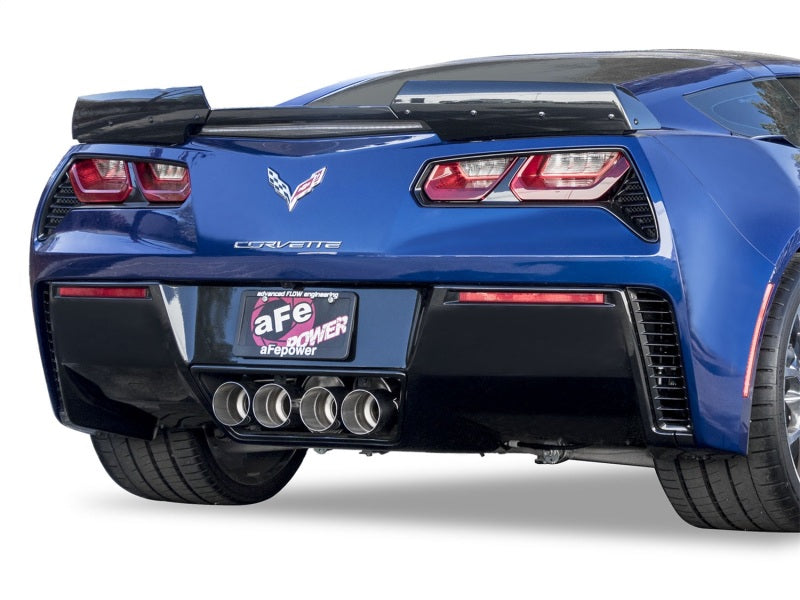 aFe MACHForce XP 3in-2 1/2in Axle Back 304SS Exhaust w/ Polished Tips 15-17 Chevy Corvette Z06 - DTX Performance