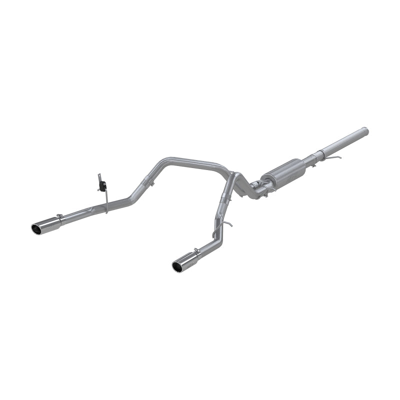 MBRP 14 Chevy/GMC 1500 Silverado/Sierra 4.3L V6/5.3L V8 Dual Split Rear T409 3in Cat Back Exhaust - DTX Performance