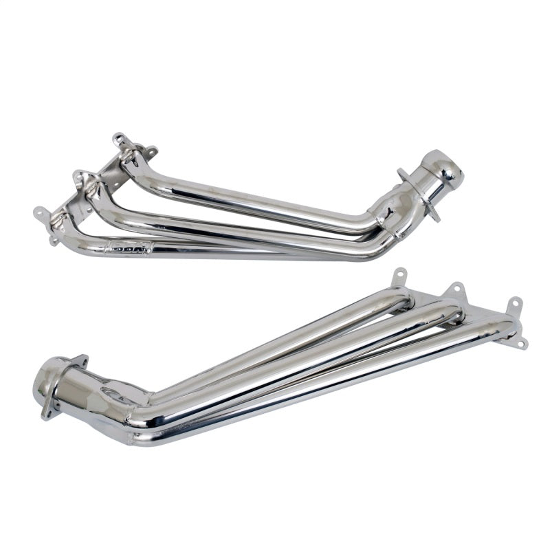 BBK 10-11 Camaro V6 Long Tube Exhaust Headers With Converters - 1-5/8 Chrome - DTX Performance