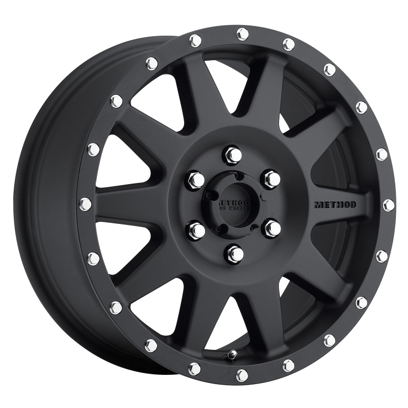 Method MR301 The Standard 17x7.5 +50mm Offset 6x130 84.1mm CB Matte Black Wheel - DTX Performance