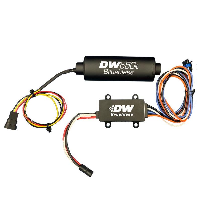 DeatschWerks DW650iL Series 650LPH In-Line External Fuel Pump w/ PWM Controller - DTX Performance