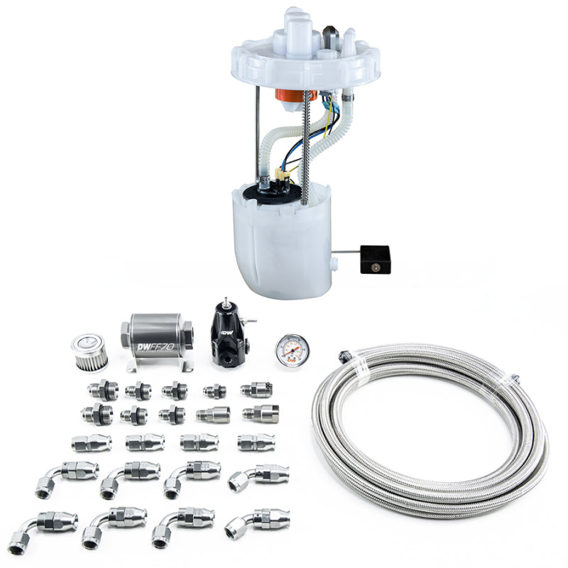 DeatschWerks 12-15 Honda Civic Si/13-15 Acura ILX DW400 Pump Module & Return Kit w/PTFE Fuel Lines - DTX Performance