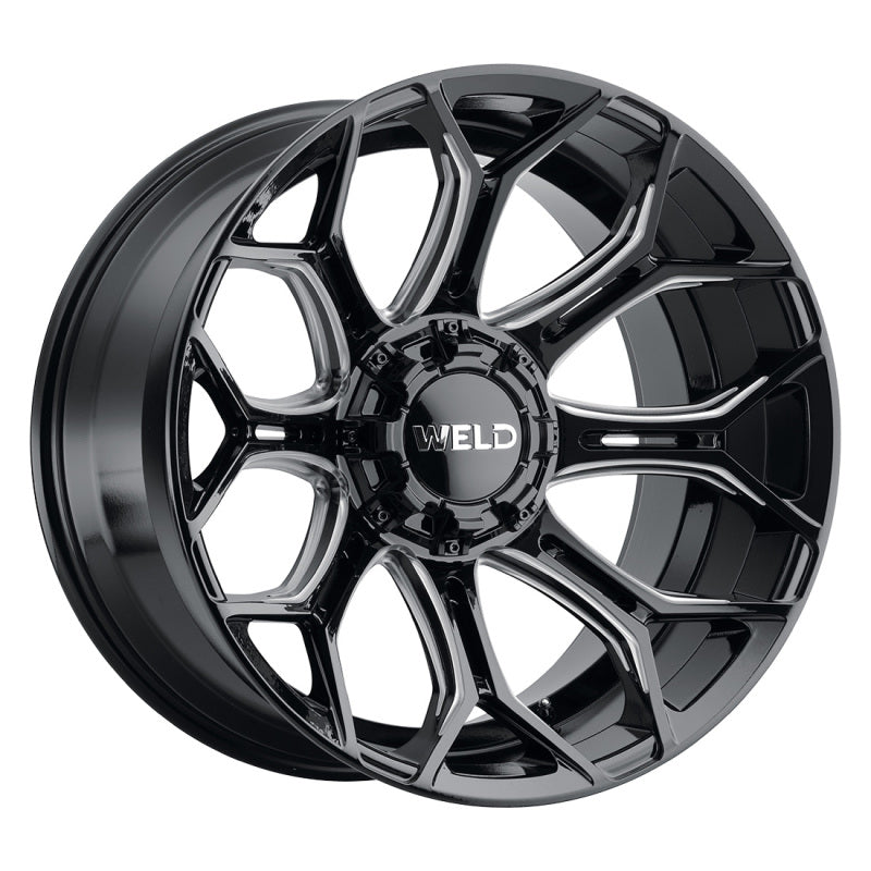 Weld Off-Road W111 22X12 Gradient 5X127 5X139.7 ET-44 BS4.75 Gloss Black MIL 87.1 - DTX Performance