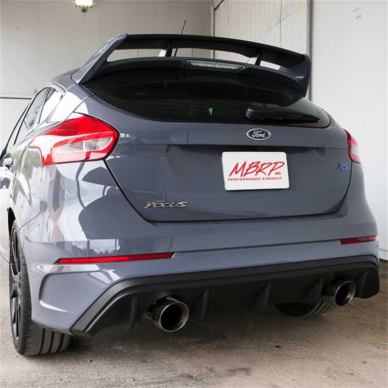 MBRP 2016+ Ford Focus RS 3in Dual Outlet Cat-Back Exhaust T409 SS - DTX Performance