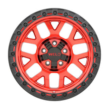 Load image into Gallery viewer, Weld Off-Road W133 17X9 Cinch 5X114.3 5X127 ET-12 BS4.50 Candy Red / Satin Black Ring 78.1 - DTX Performance