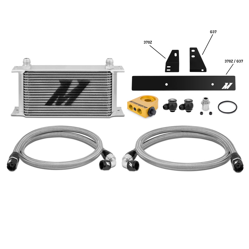 Mishimoto 09-12 Nissan 370Z / 08-12 Infiniti G37 (Coupe Only) Thermostatic Oil Cooler Kit - DTX Performance