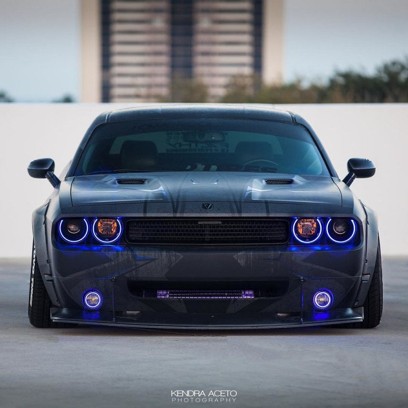 Oracle 08-14 Dodge Challenger Dynamic Surface Mount Headlight Halo Kit - ColorSHIFT - Dynamic - DTX Performance