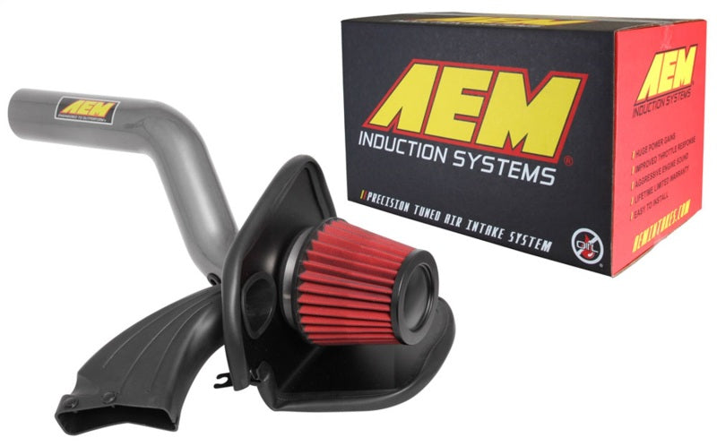 AEM 16-18 Ford Focus RS L4-2.3L F/I Gunmetal Gray Cold Air Intake - DTX Performance