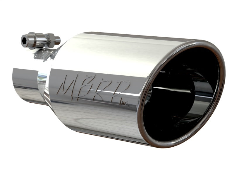 MBRP Universal Tip 4.5 O.D. Angle Rolled End 2.5 Inlet 11in Length - T304 - DTX Performance