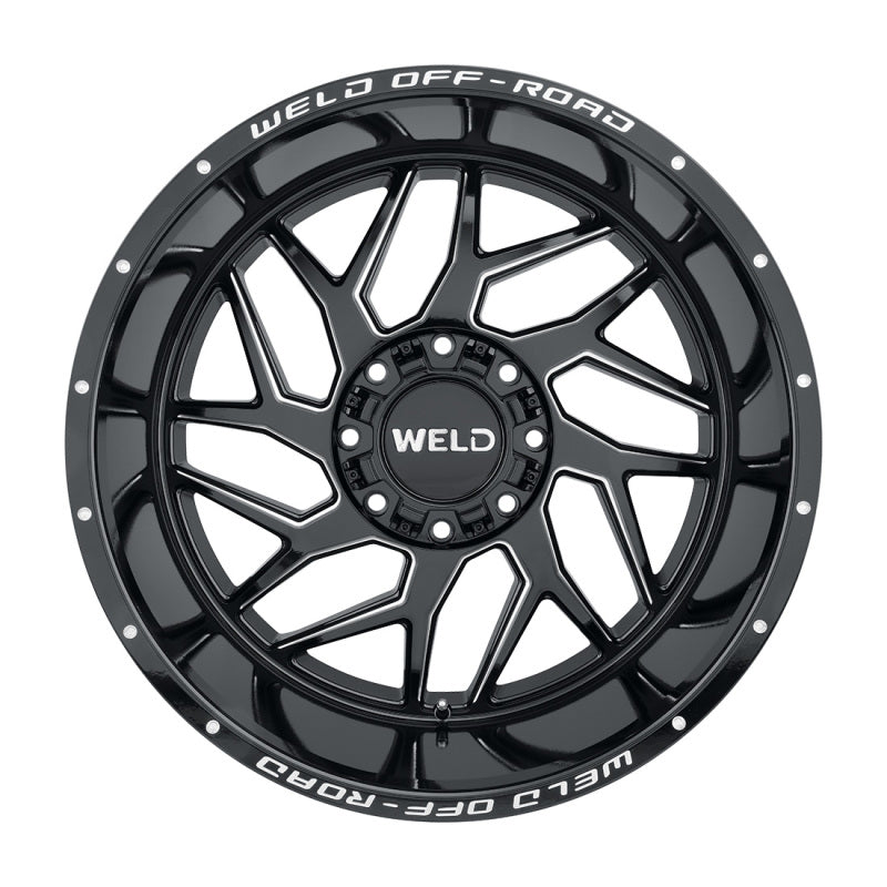 Weld Off-Road W117 22X10 Fulcrum 8X170 ET-18 BS4.75 Gloss Black MIL 125.1 - DTX Performance